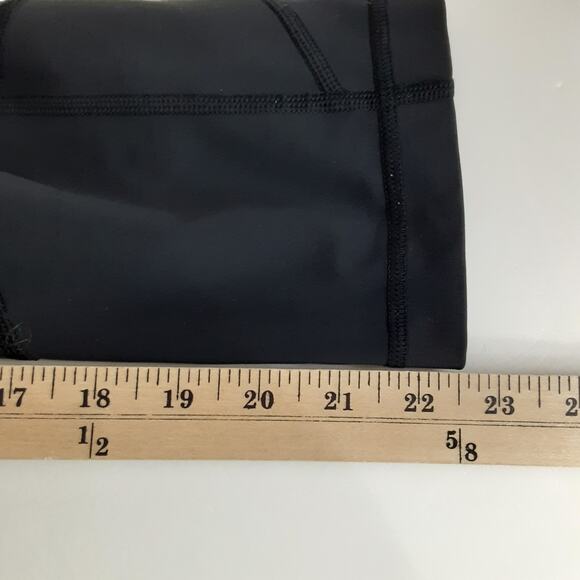 Lululemon Crop Leggings Black Mesh Cutout Low Rise Capri Womens 8 Athletic - Picture 13 of 13